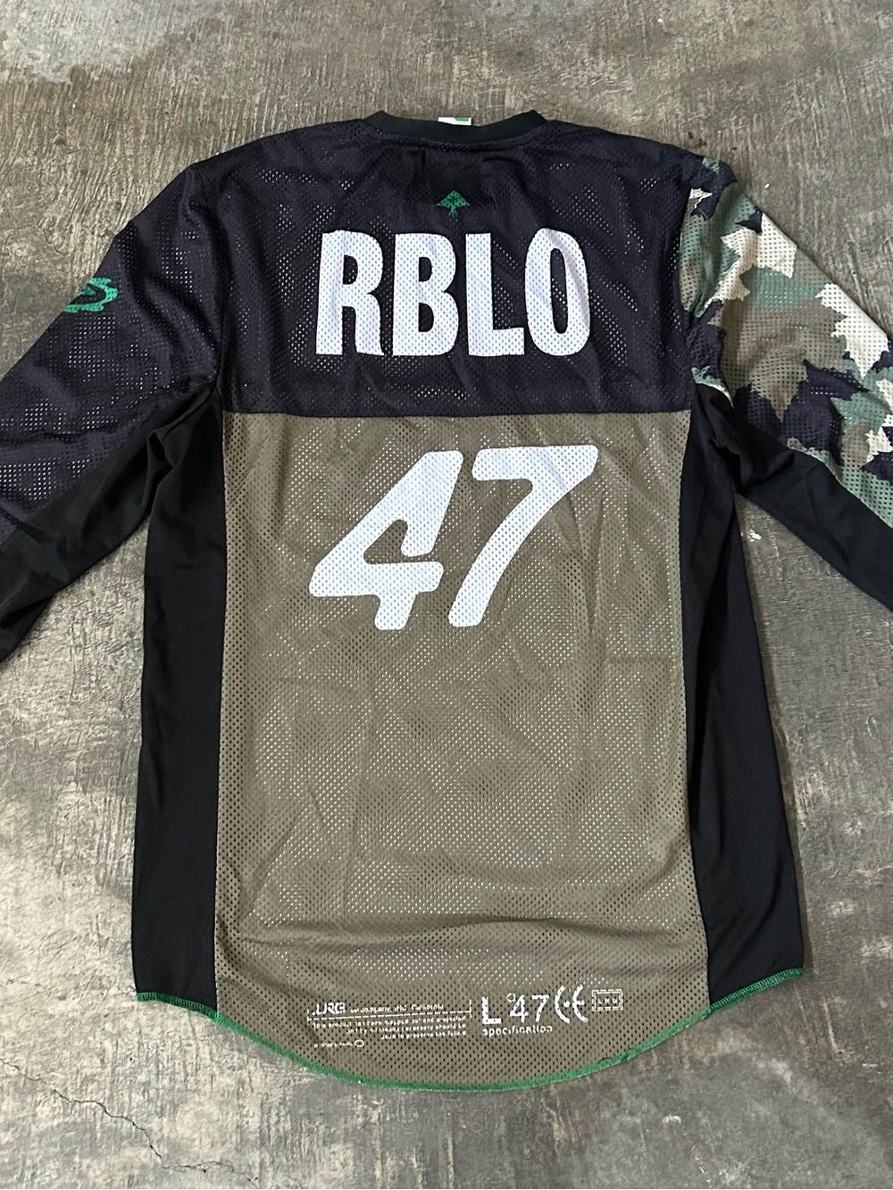 LRG Mesh Motocross Jersey Longsleeve - Olive, Black & Camo - Picture 2 of 4
